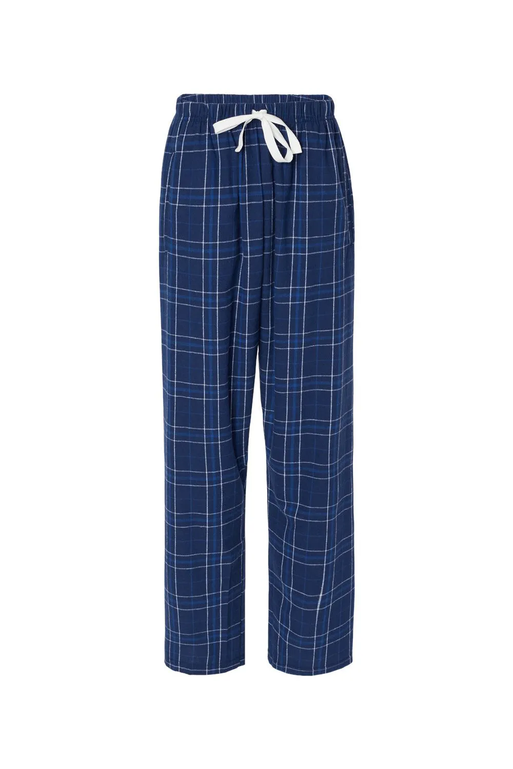 Boxercraft Womens Haley Flannel Pants w/ Pockets - Navy Blue Field Day Plaid