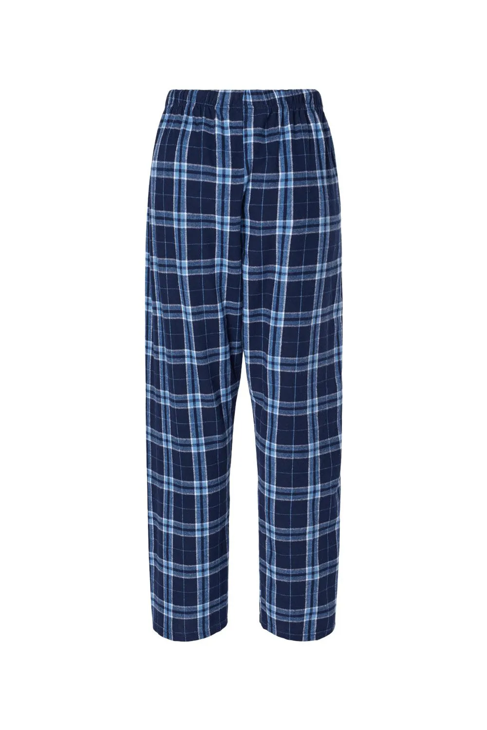 Boxercraft Womens Haley Flannel Pants w/ Pockets - Navy Blue/Columbia Blue