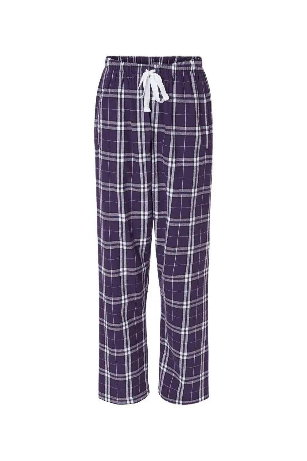 Boxercraft Womens Haley Flannel Pants w/ Pockets - Purple/White