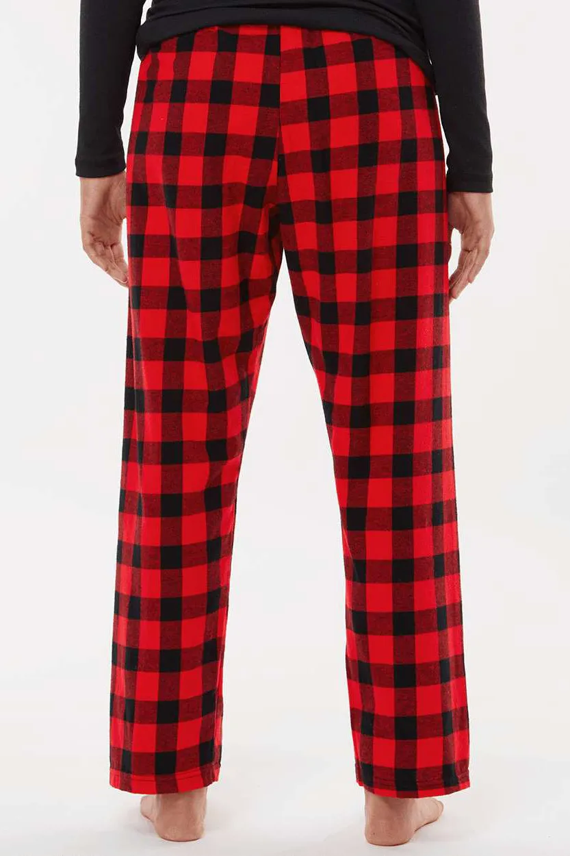 Boxercraft Womens Haley Flannel Pants w/ Pockets - Red/Black Buffalo