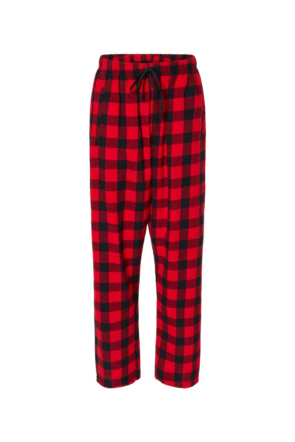 Boxercraft Womens Haley Flannel Pants w/ Pockets - Red/Black Buffalo