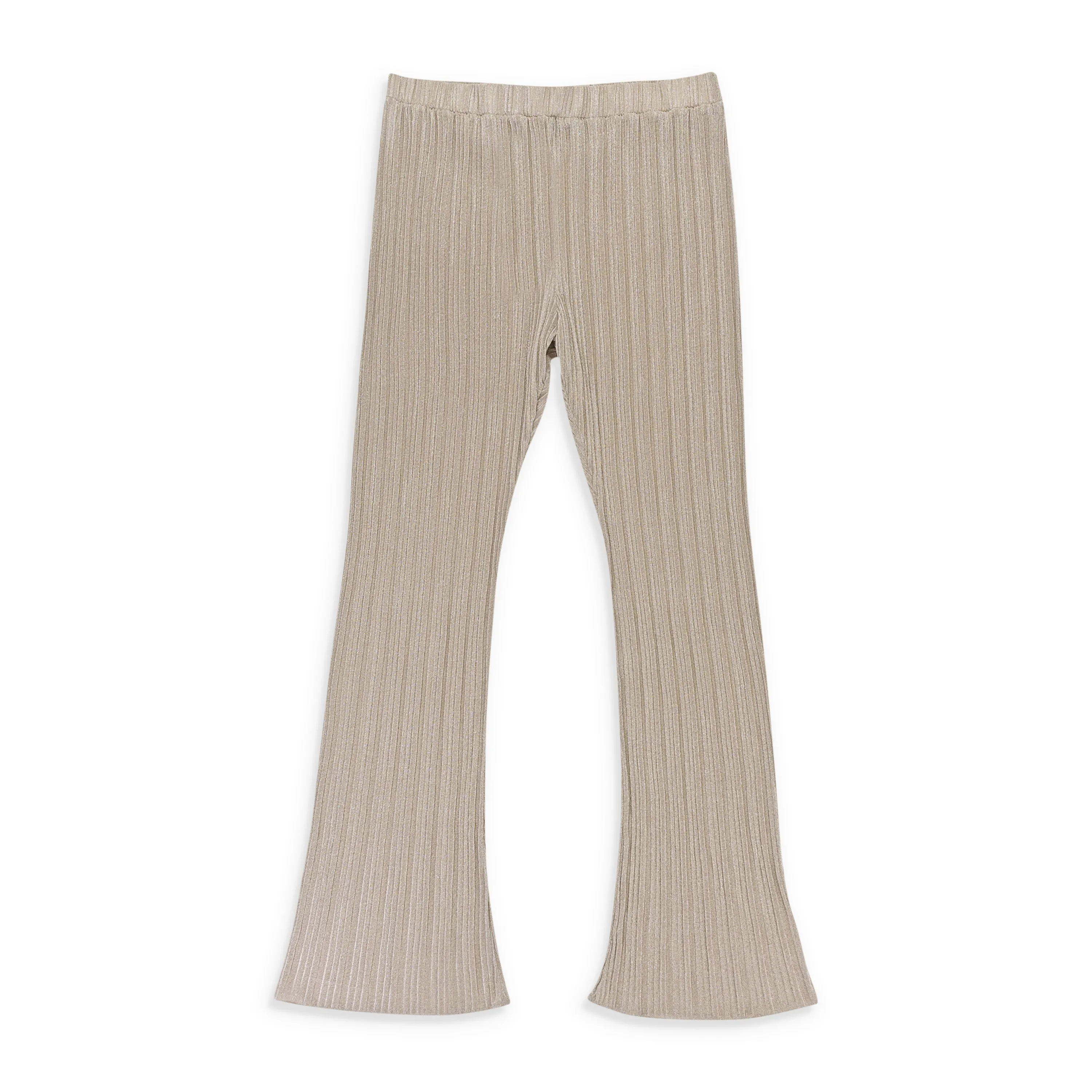 CALLIPYGIAN LUREX CRINKLE CHAMPAGNE WOMEN'S STRAIGHT PANTS