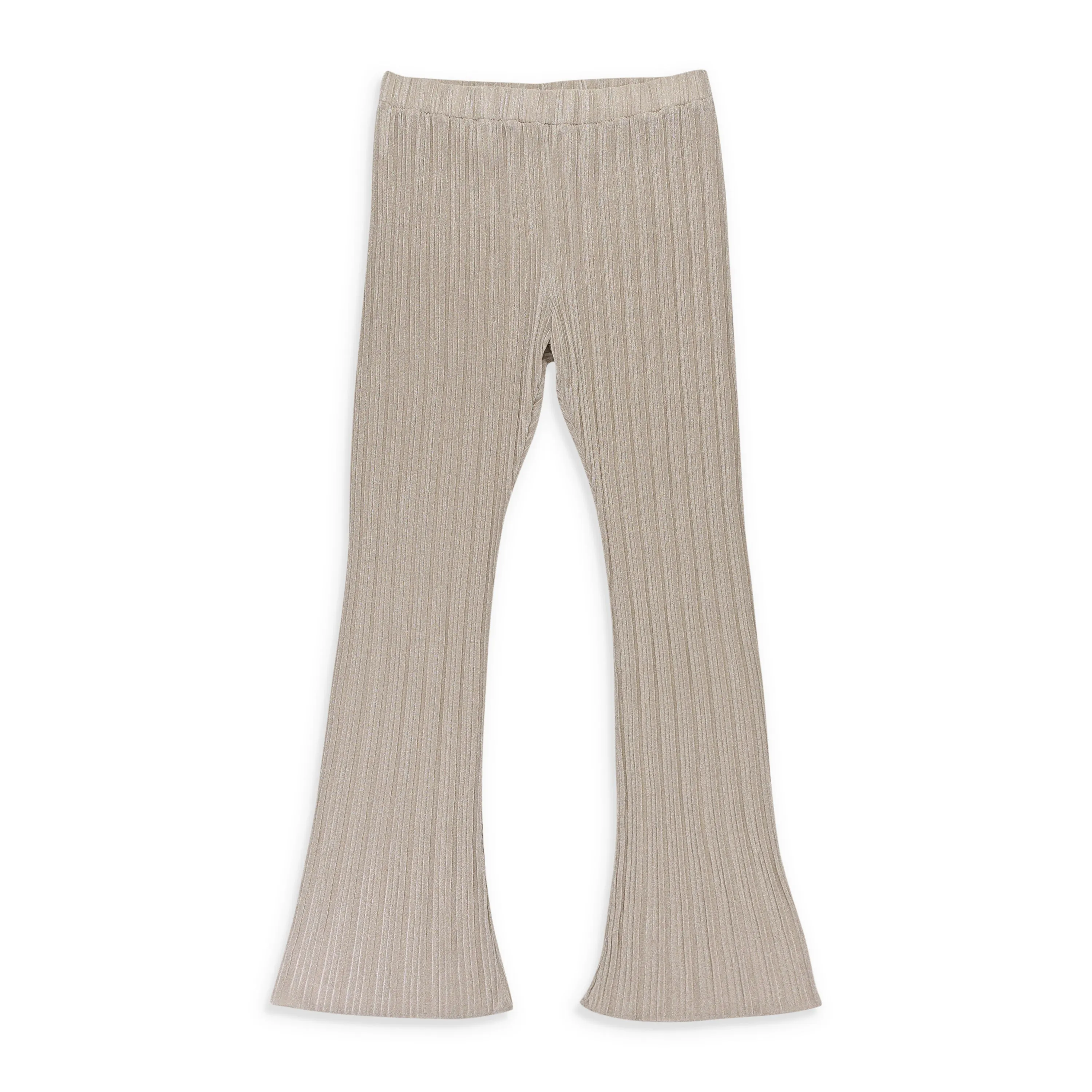 CALLIPYGIAN LUREX CRINKLE CHAMPAGNE WOMEN'S STRAIGHT PANTS