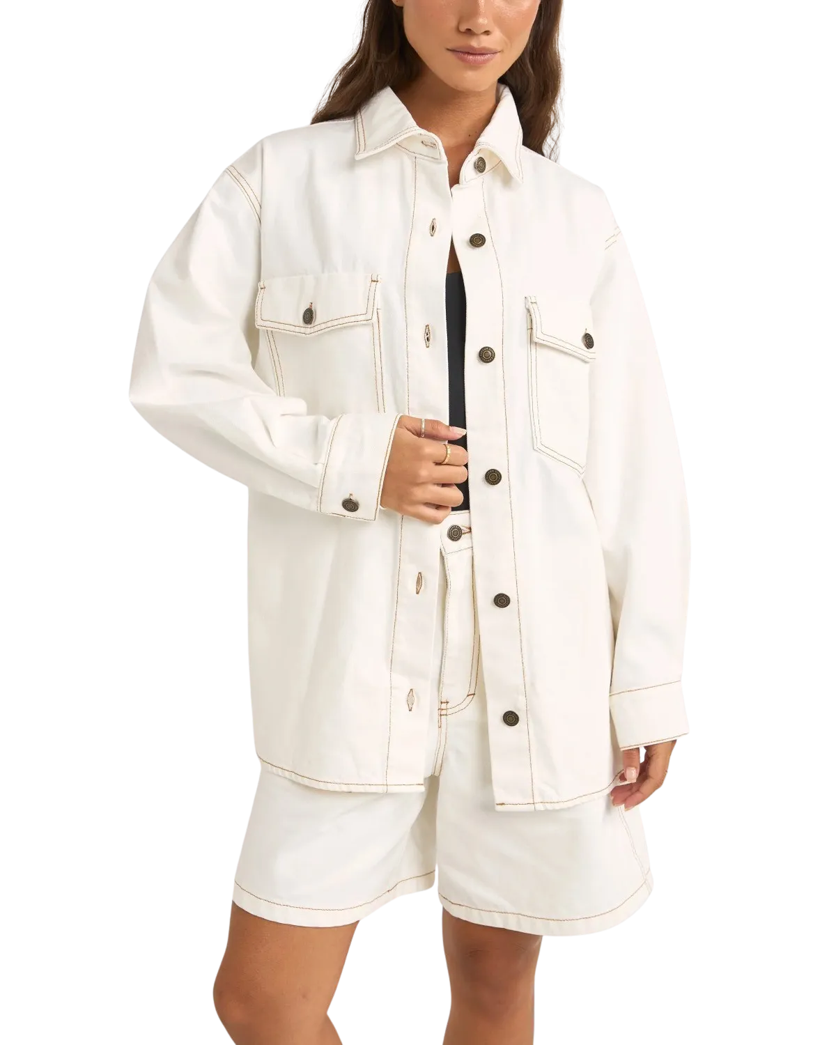 Camilla Oversized Jacket in Ivory