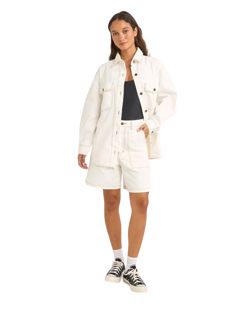 Camilla Oversized Jacket in Ivory