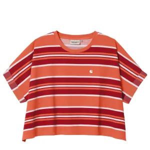 Carhartt WIP Womens S/S Corfield T-Shirt Corfield Stripe / Elba