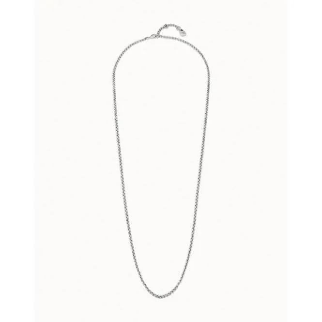 Chain 2 Silver Metal Necklace Unode50 Jewelry And Accessories