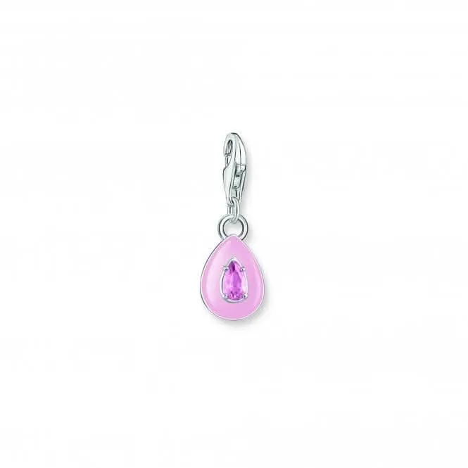 Charmista Pink Cold Enamel Drop Charm Pendant 2028-041-9 Thomas Sabo Collectable Charms