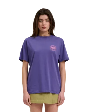 Check Outline Ringed Dot T-Shirt in Future Dusk