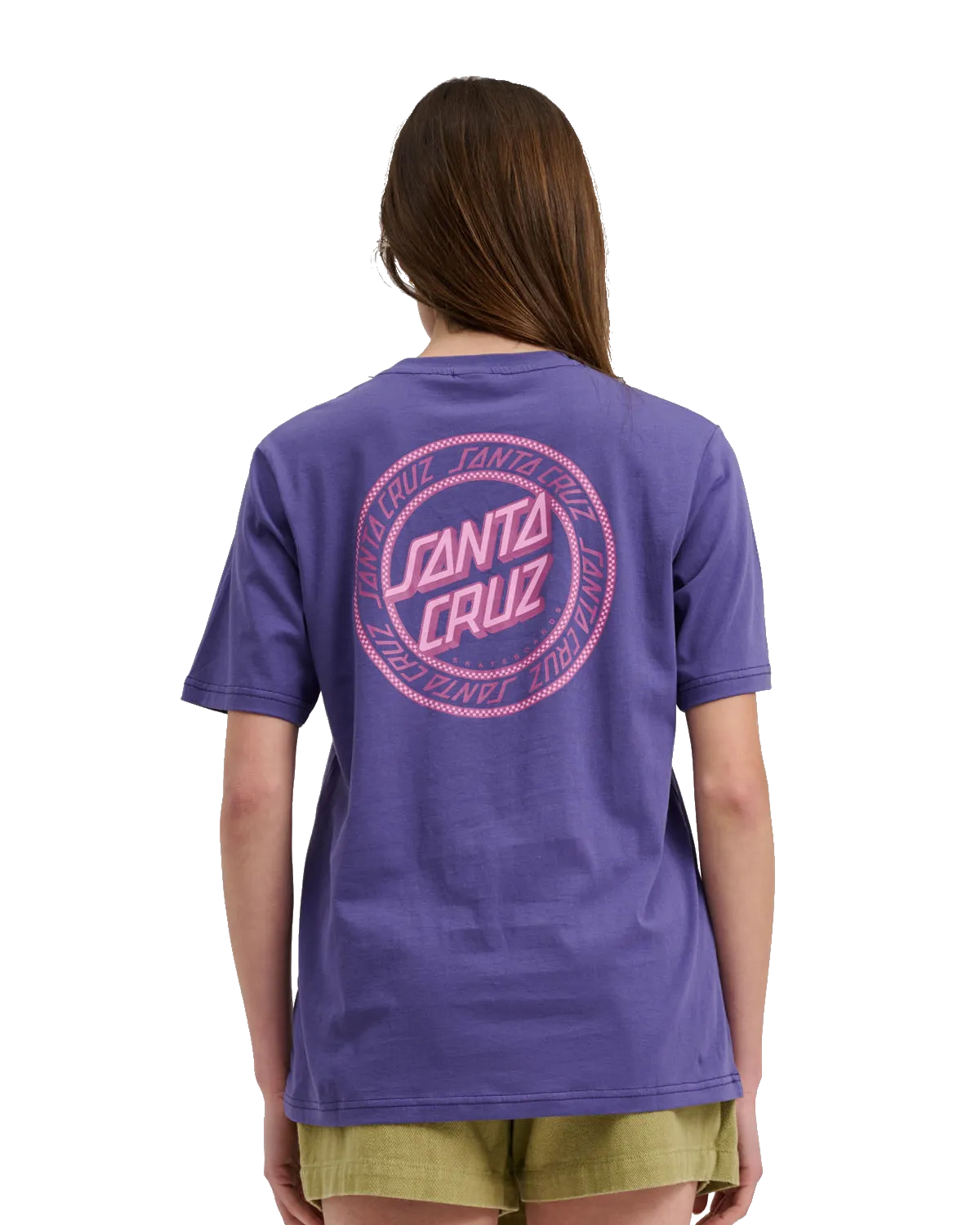 Check Outline Ringed Dot T-Shirt in Future Dusk