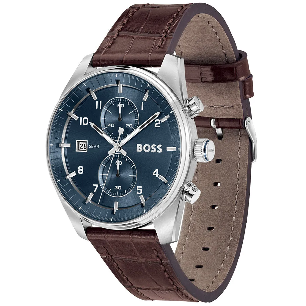 Chronograph Mens Watches Hugo Boss Skytraveller 1514194 Chronograph