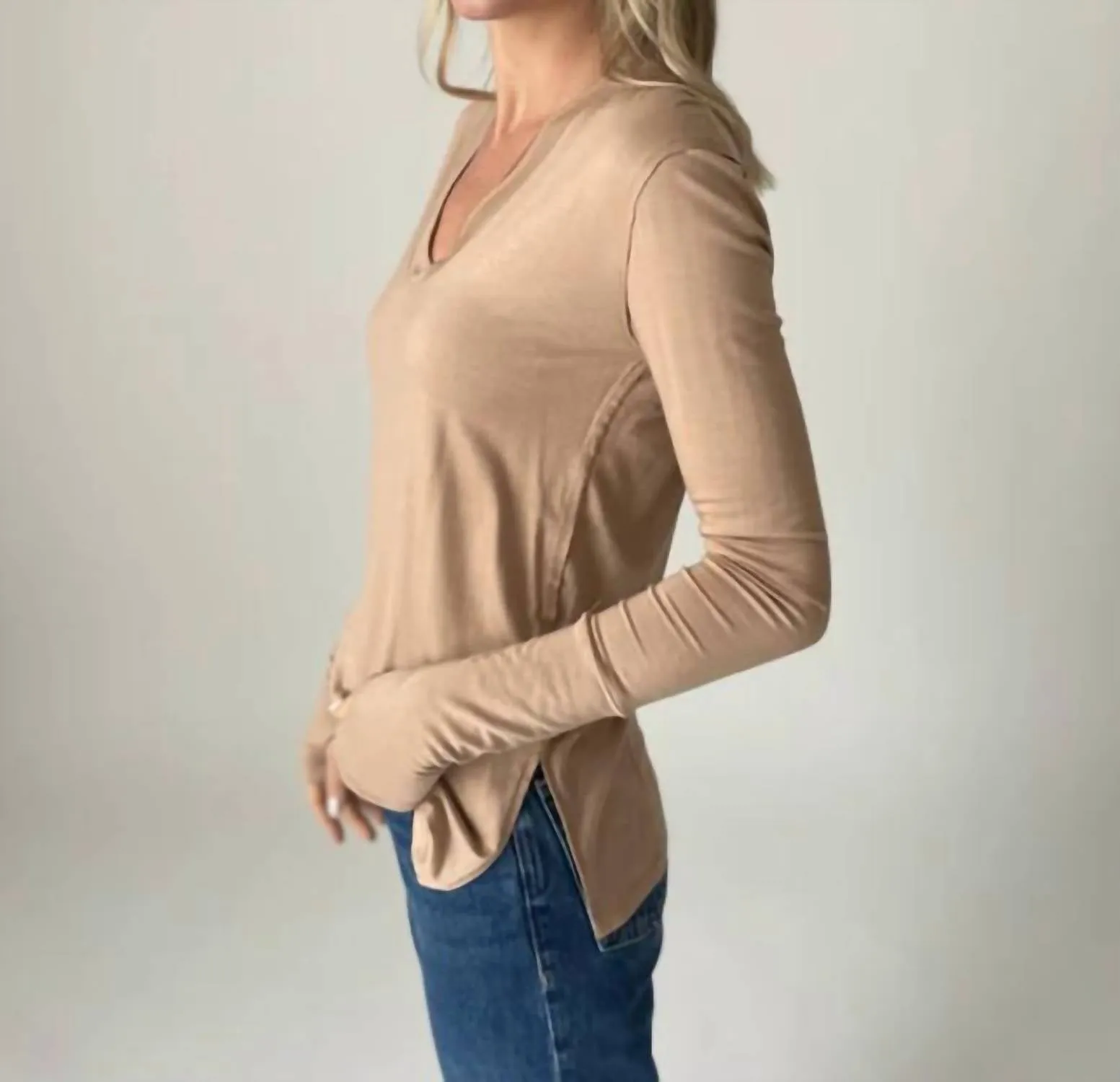 Cleo Top In Latte