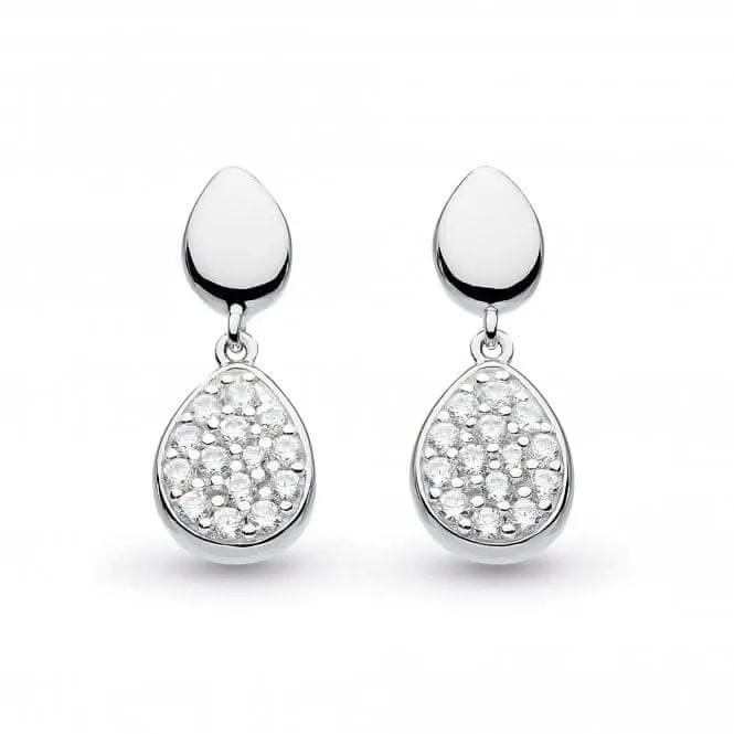 Coast Pebble Glisten Cubic Zirconia Drop Earrings 60188CZ Kit Heath Jewelry And Accessories