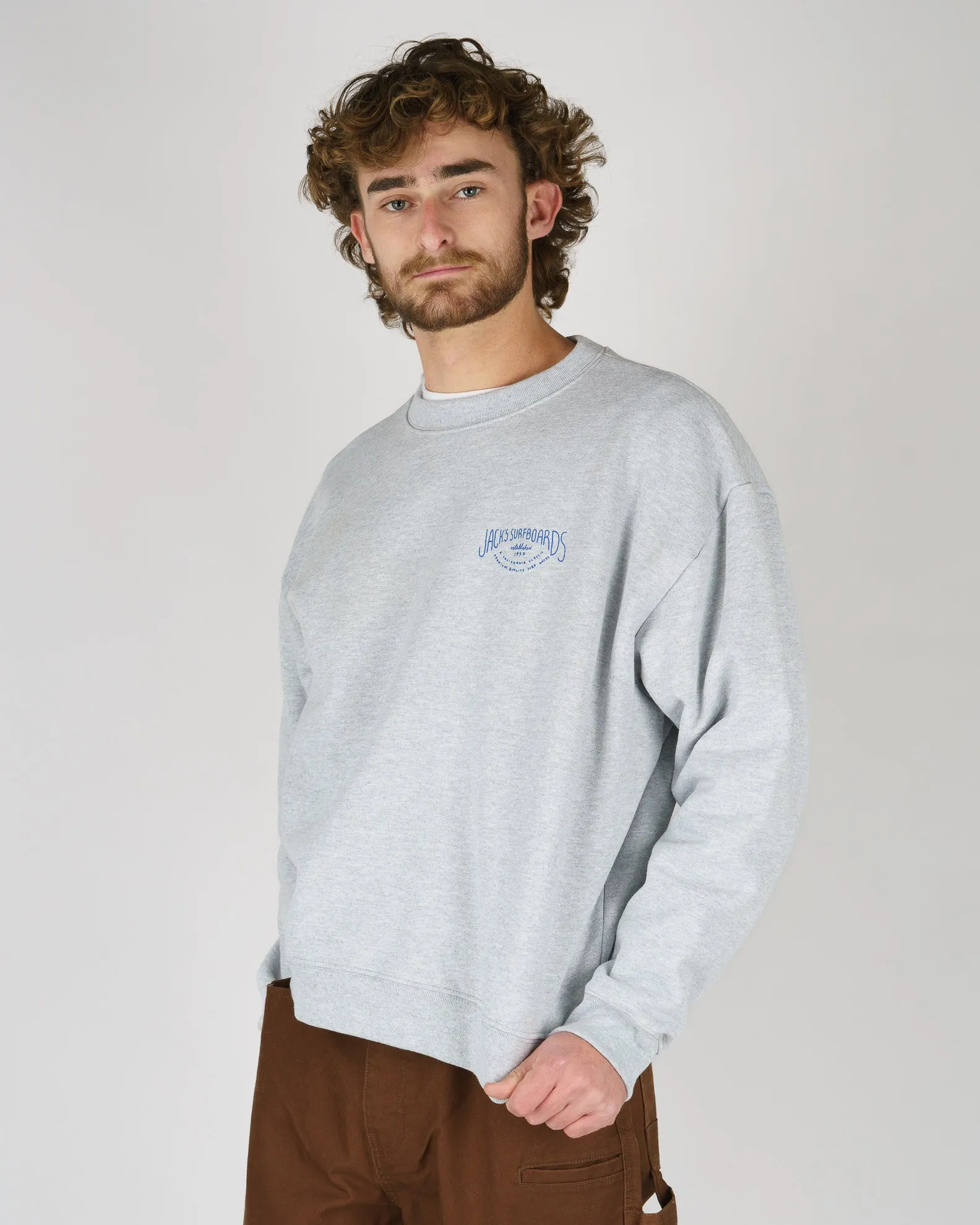 Crescent Heavyweight Crewneck - Grey