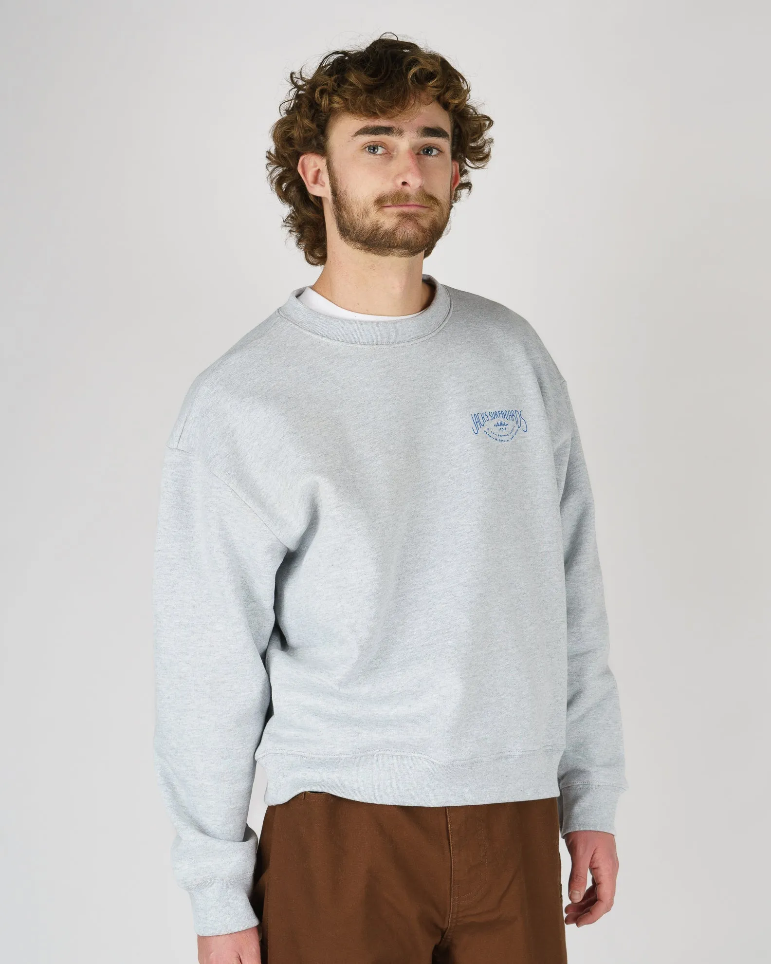 Crescent Heavyweight Crewneck - Grey
