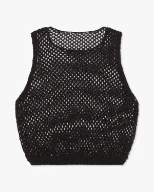 Crochet Ruched Crop Top
