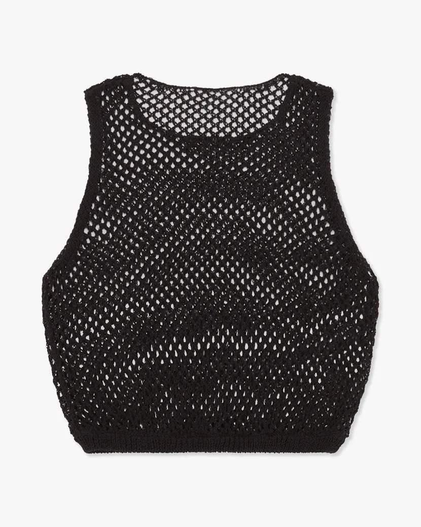 Crochet Ruched Crop Top