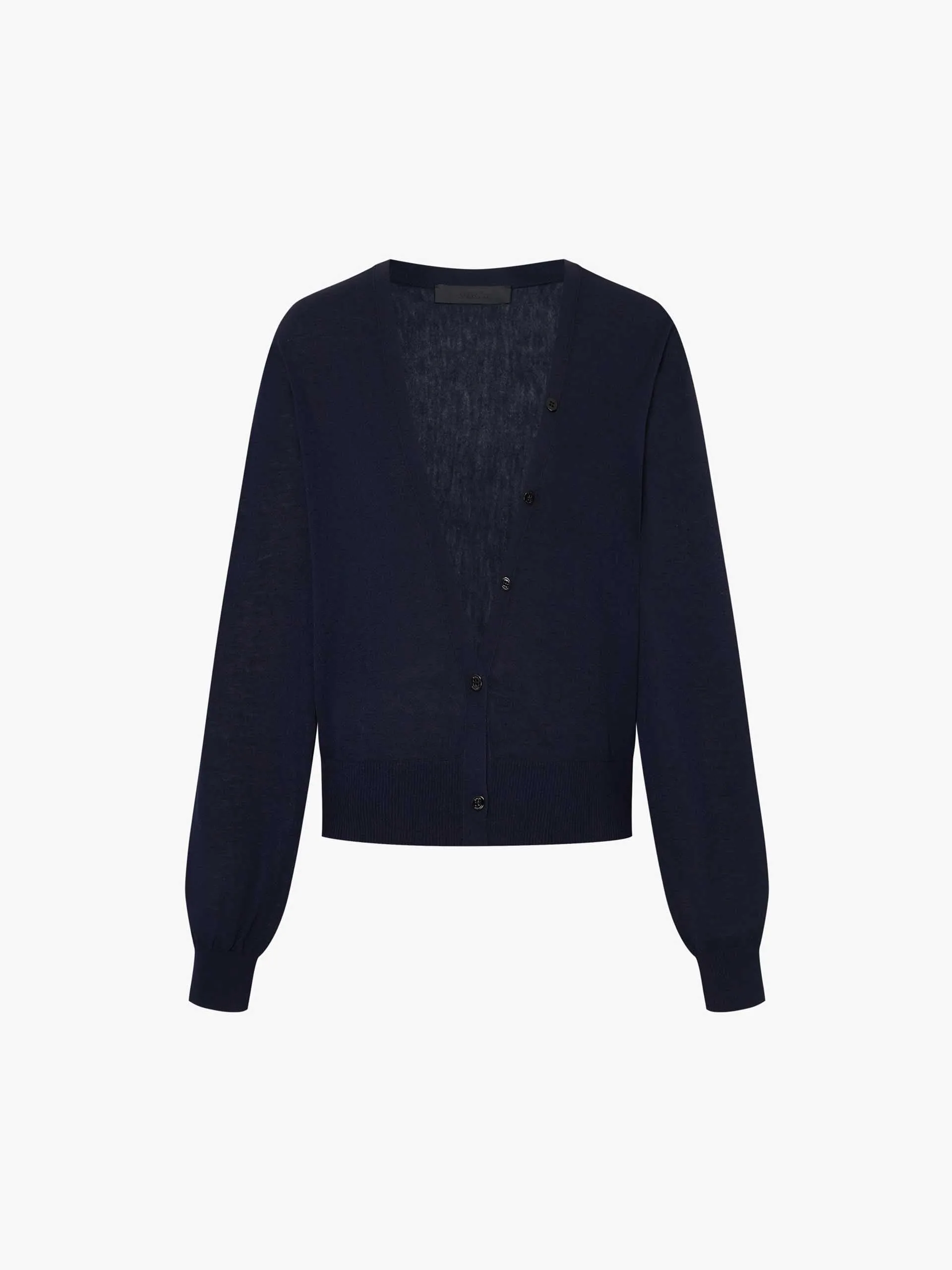 Cropped V-neck Knit Cardigan