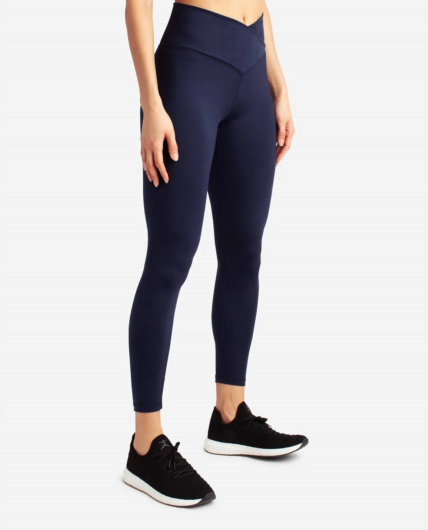 Crossover Waist 7/8 Legging In Neo Navy