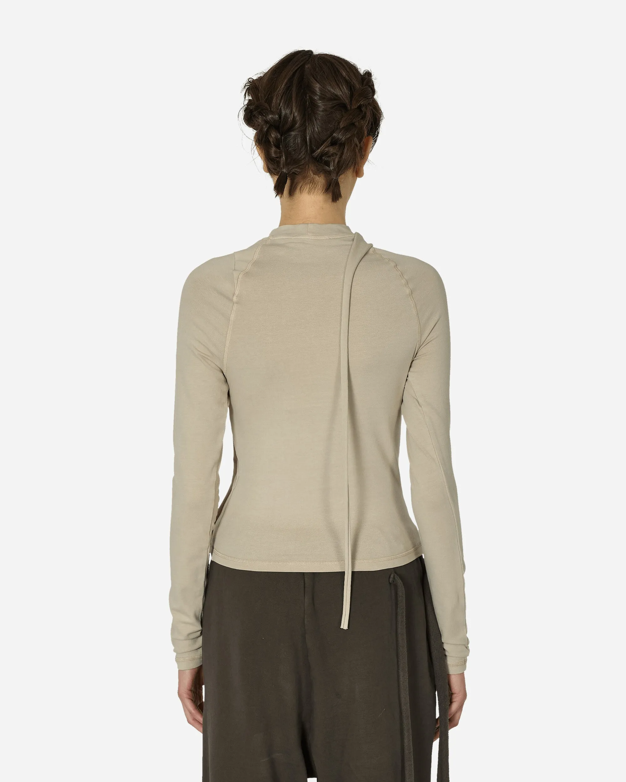 Deconstructed Fitted Longsleeve Top Sand