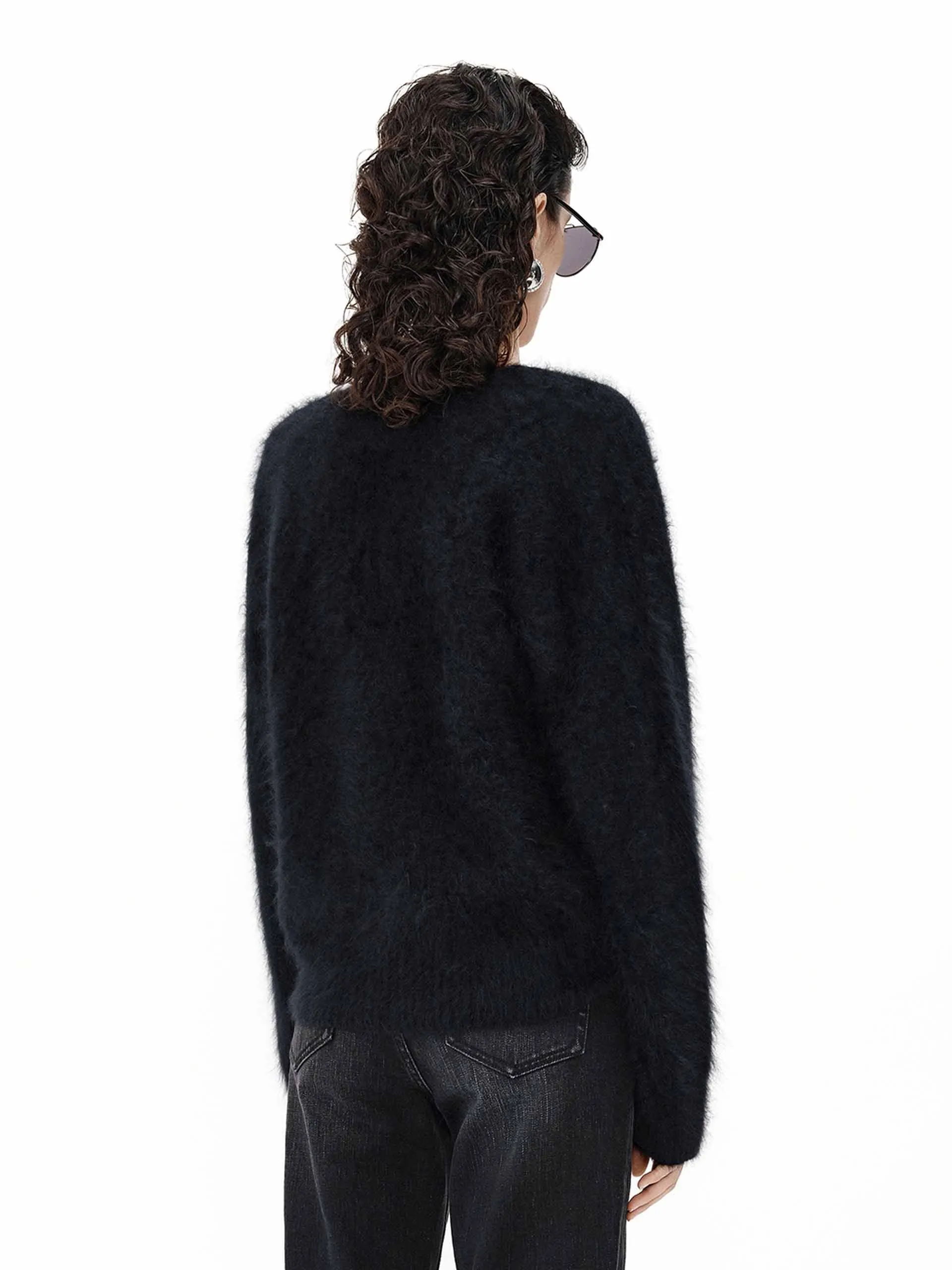 Deep V-neck Cashmere Sweater