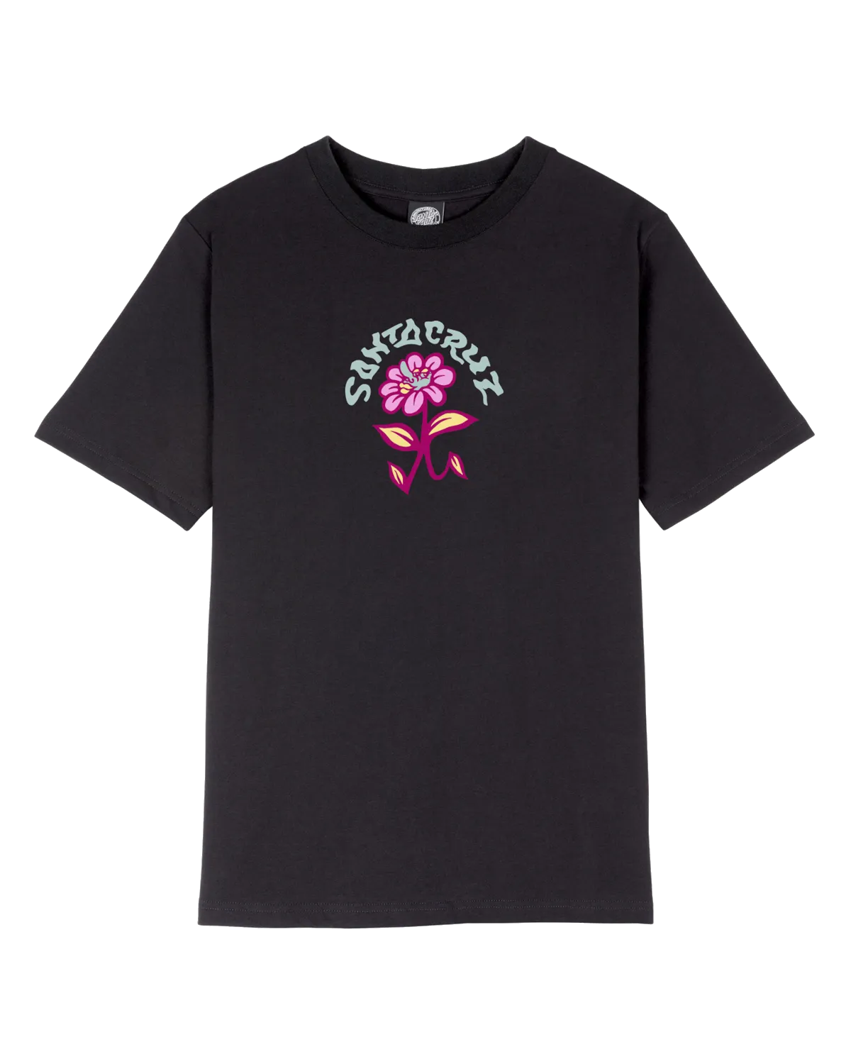 Delfino Flower T-Shirt in Black