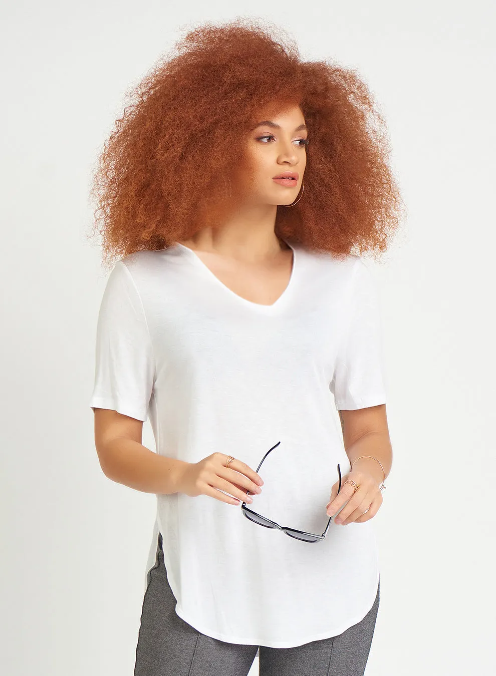 Dex Rounded Hem Tee