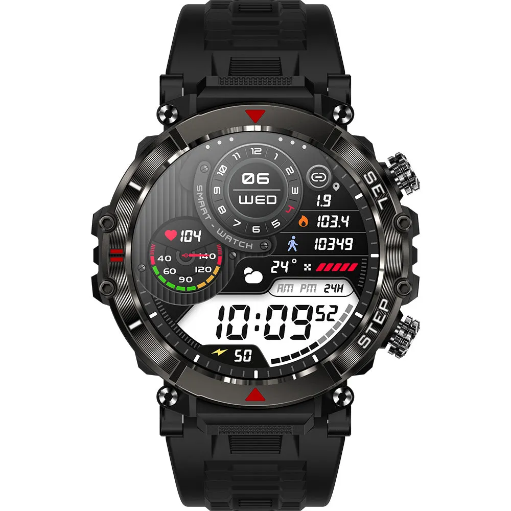 Digital Mens Watches Active Pro Call  XL Connect Smart Watch with 3 Band Options Black