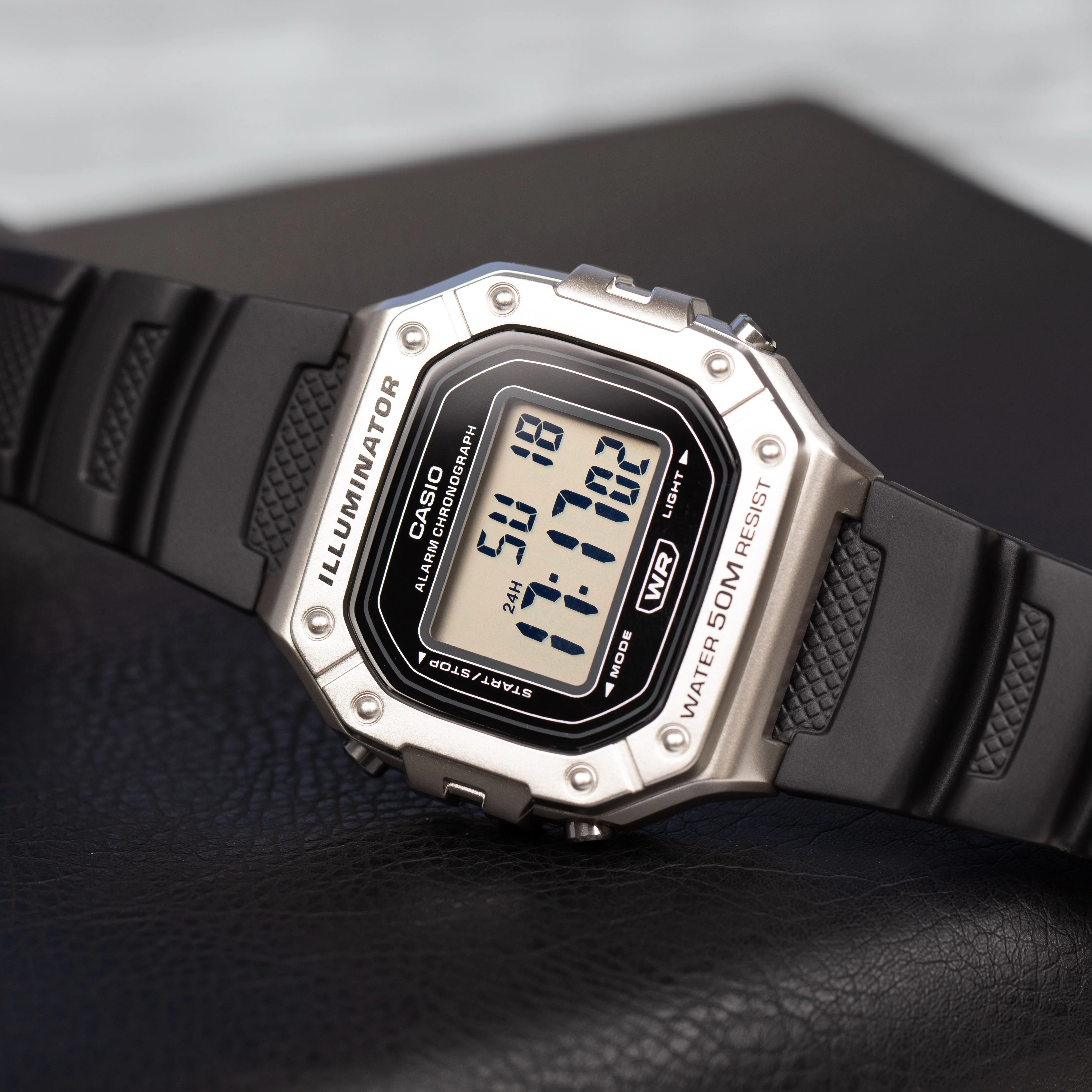 Digital Mens Watches Casio Illuminator W218HM-7A Digital