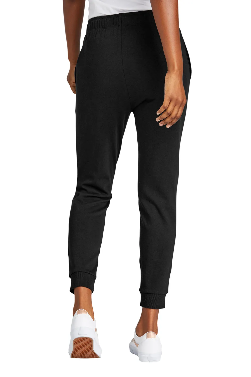 District Womens Perfect Tri Fleece Jogger Sweatpants w/ Pockets - Black