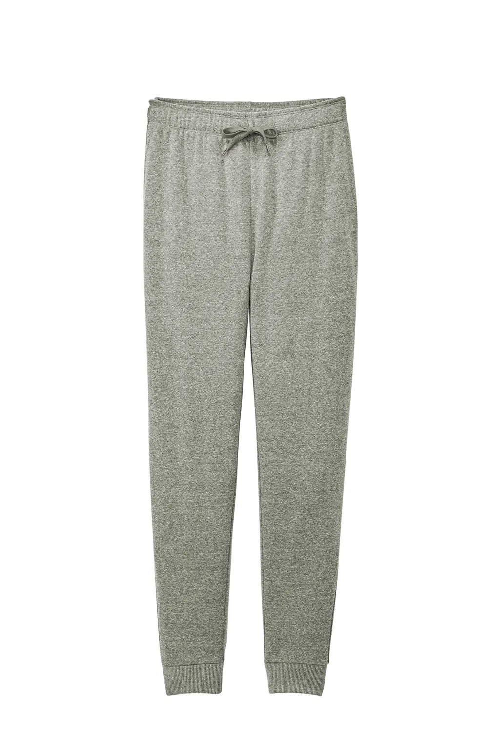 District Womens Perfect Tri Fleece Jogger Sweatpants w/ Pockets - Grey Frost