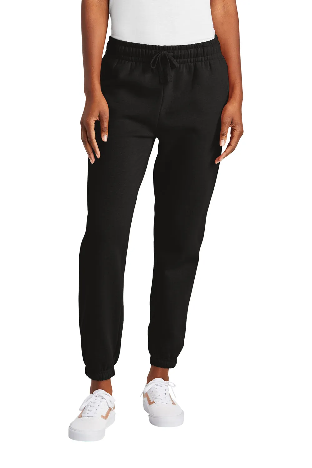 District Womens V.I.T. Fleece Sweatpants w/ Pockets - Black
