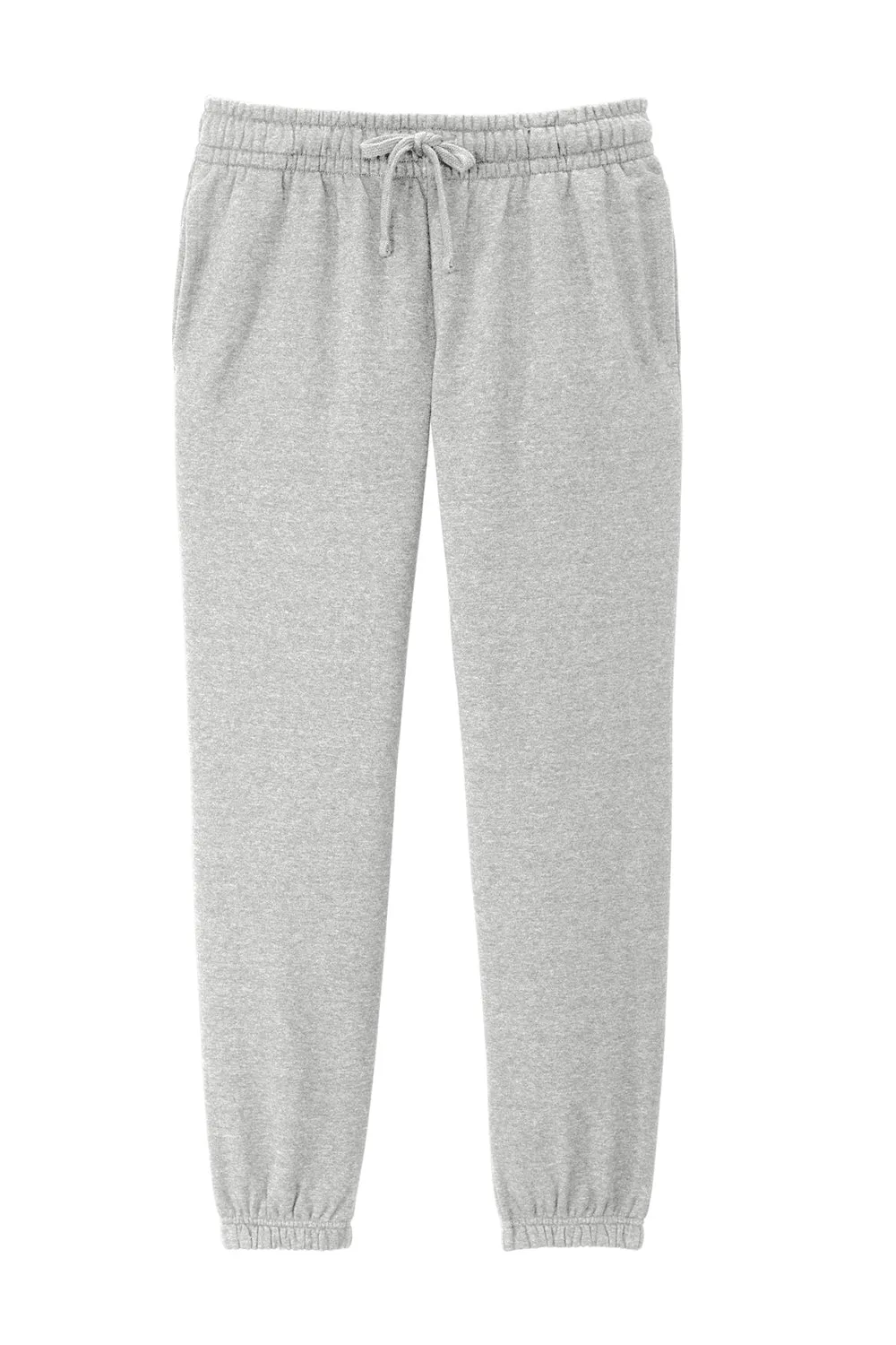 District Womens V.I.T. Fleece Sweatpants w/ Pockets - Heather Light Grey