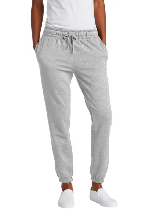 District Womens V.I.T. Fleece Sweatpants w/ Pockets - Heather Light Grey