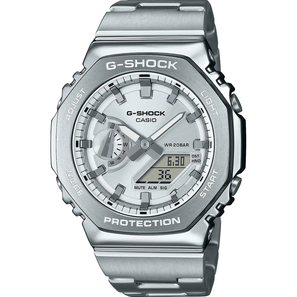 Diving Mens Watches G-Shock GM2110D-7A G-Steel Metal Covered 'CasiOak'