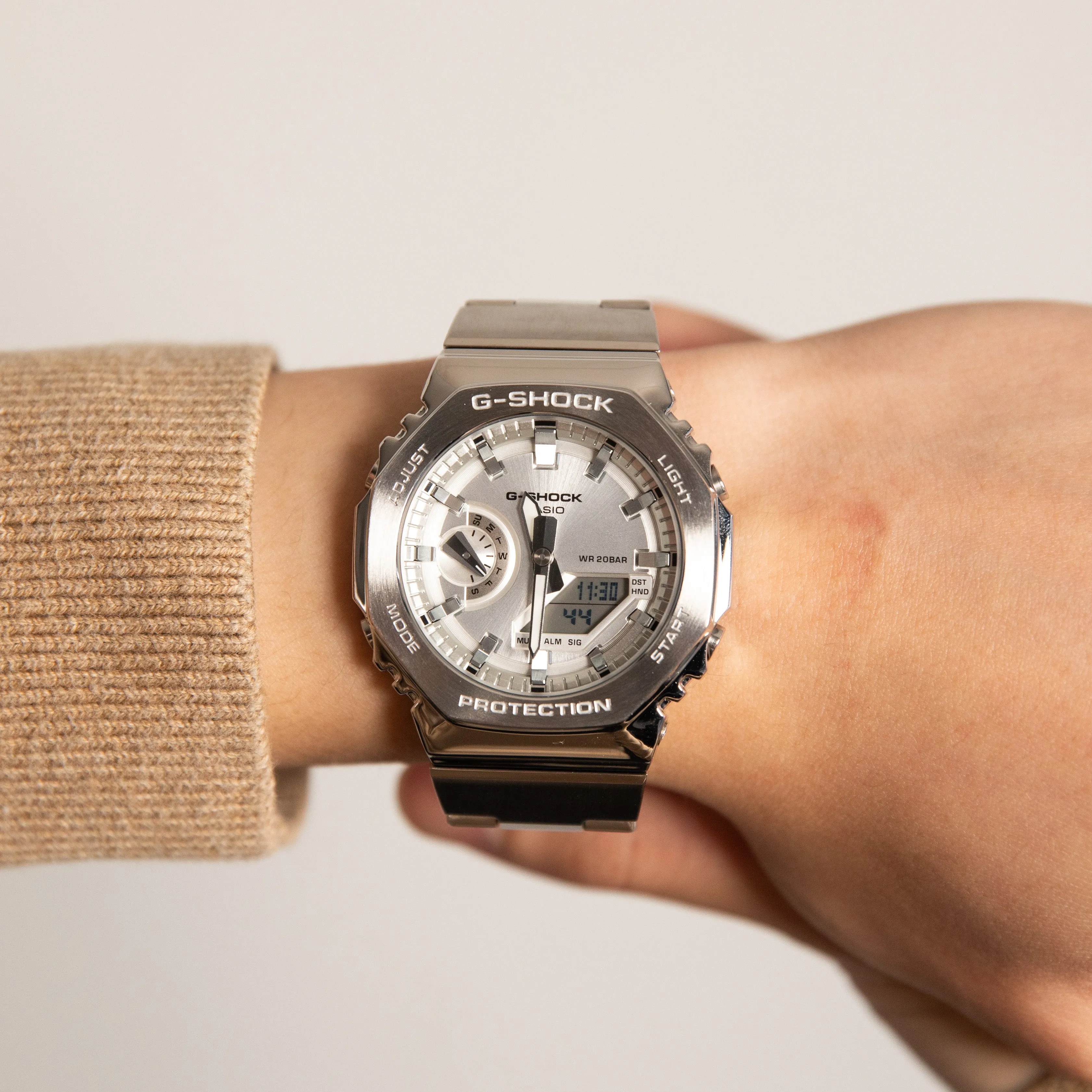 Diving Mens Watches G-Shock GM2110D-7A G-Steel Metal Covered 'CasiOak'