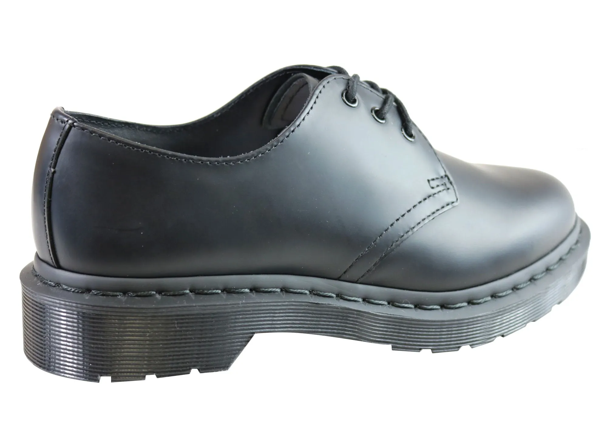 Dr Martens 1461 Mono Black Smooth Lace Up Comfortable Unisex Shoes Dr Martens Shoes