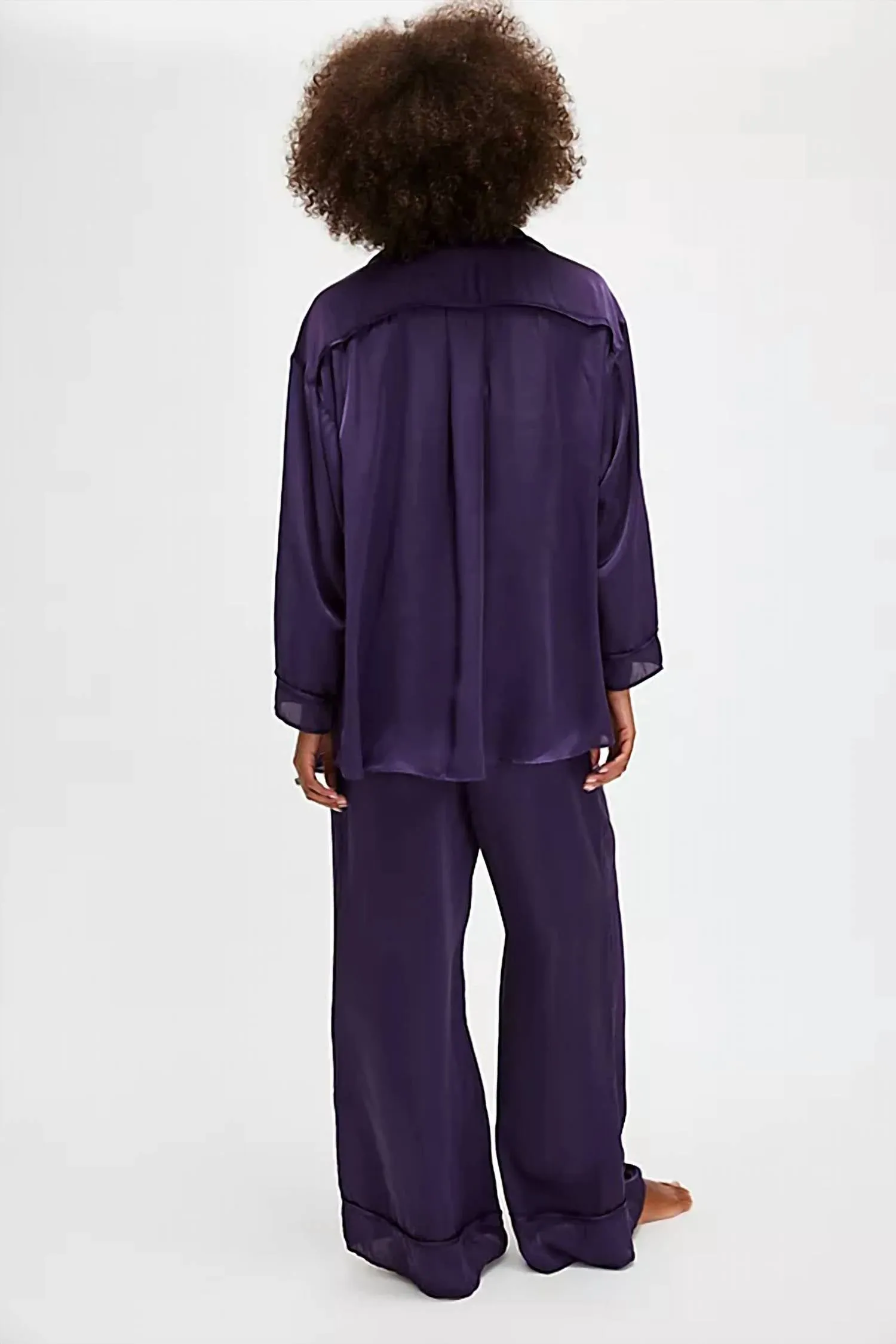 Dreamy Days Pajama Set In Gothic Grape