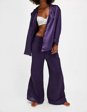 Dreamy Days Pajama Set In Gothic Grape