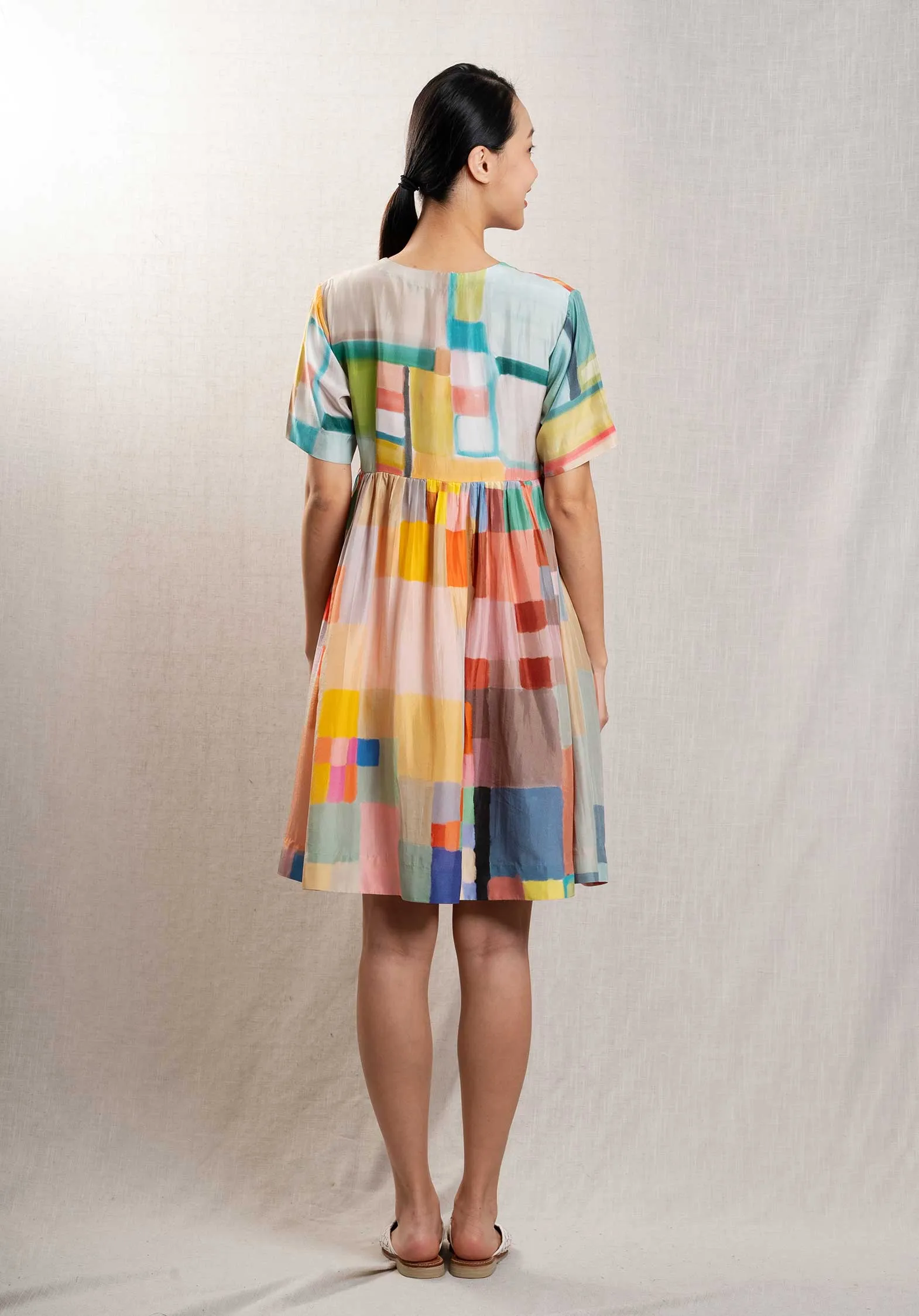 Dress Sn-24 Short Dress Rainbow