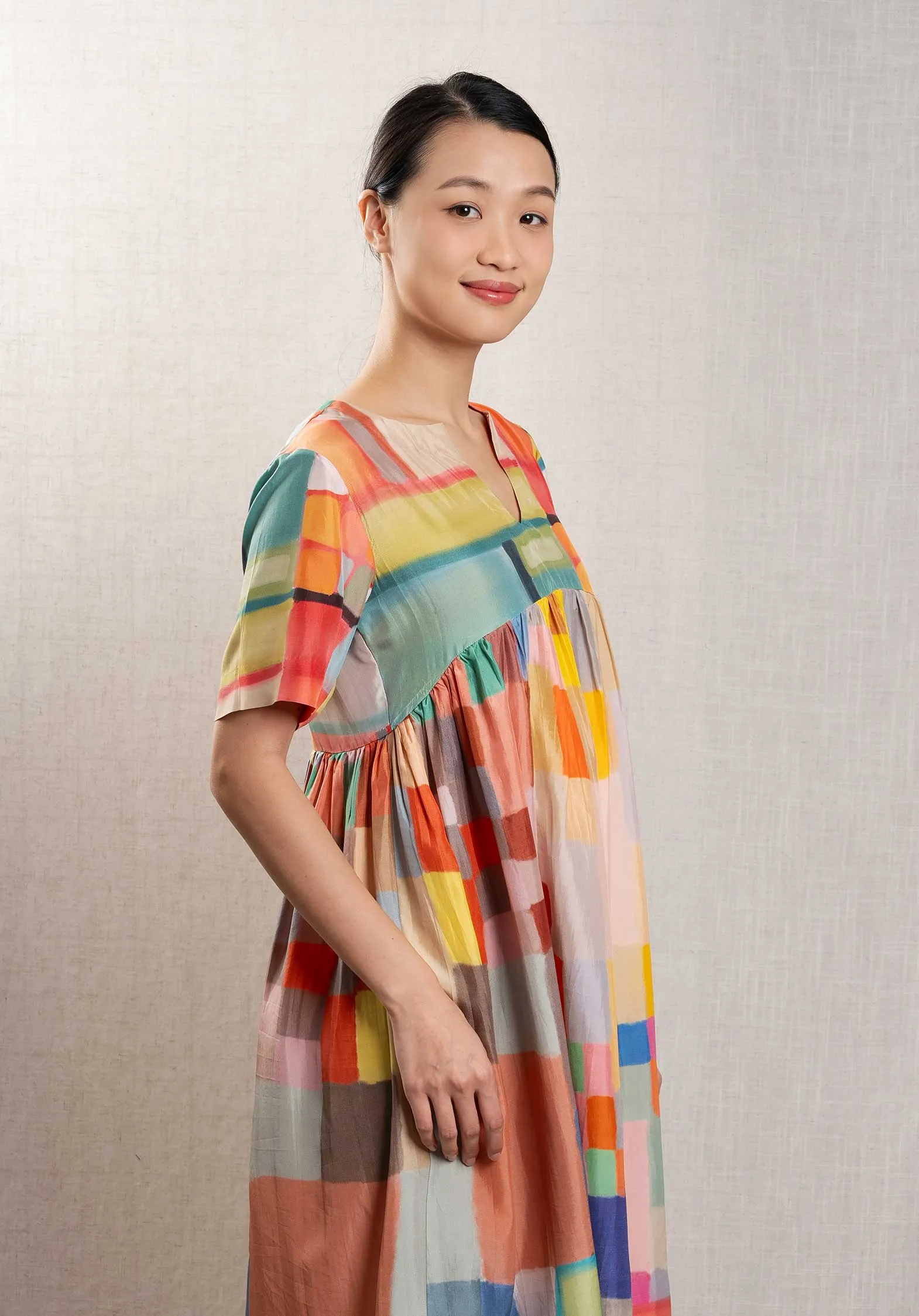 Dress Sn-24 Short Dress Rainbow