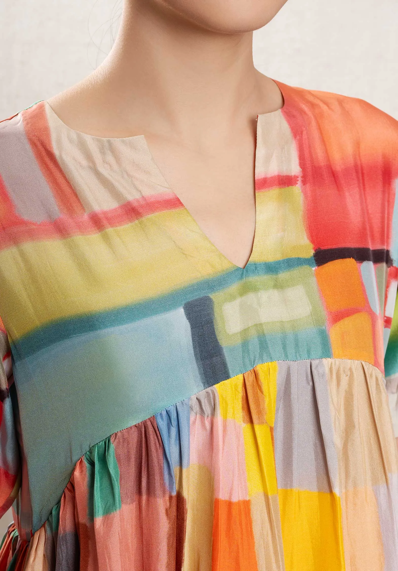 Dress Sn-24 Short Dress Rainbow