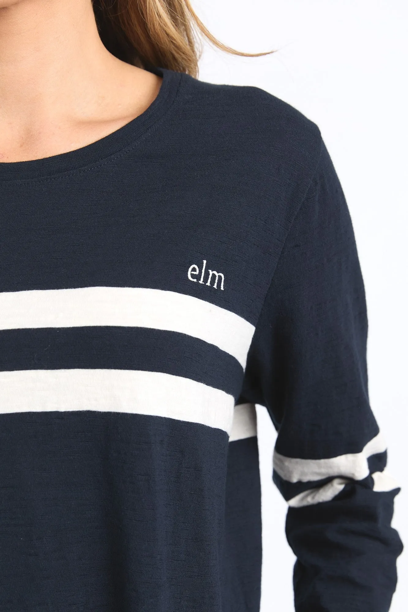 Elm Adora Long Sleeve Tee Navy