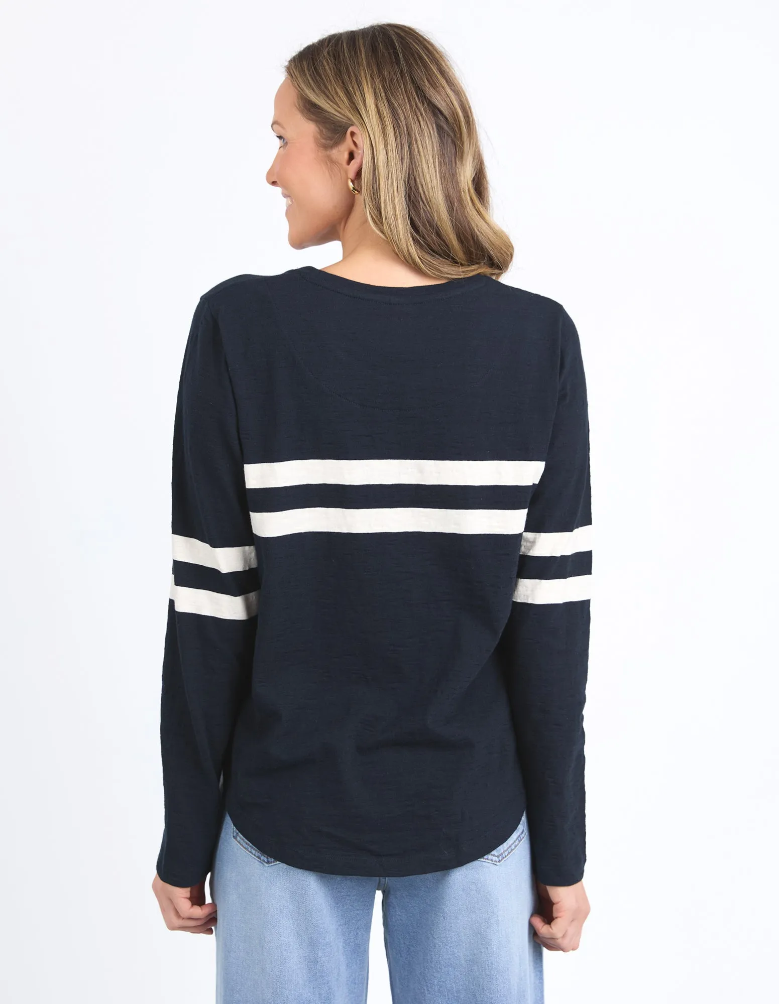 Elm Adora Long Sleeve Tee Navy