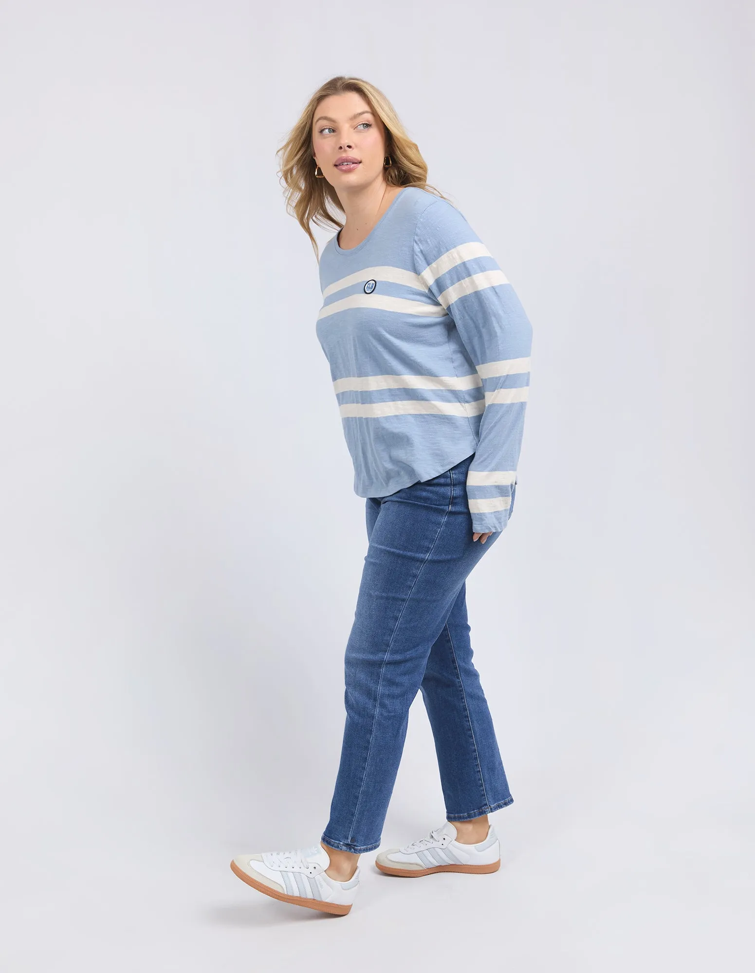 Elm Allegra L/S Tee Steel