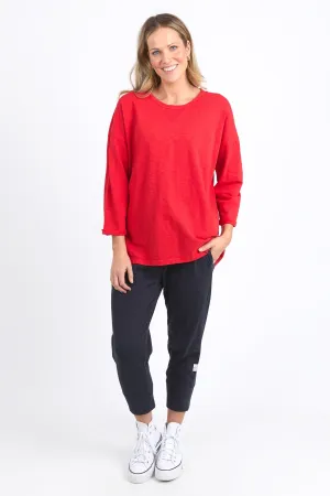 Elm Annie 3/4 Sleeve Tee Poppy