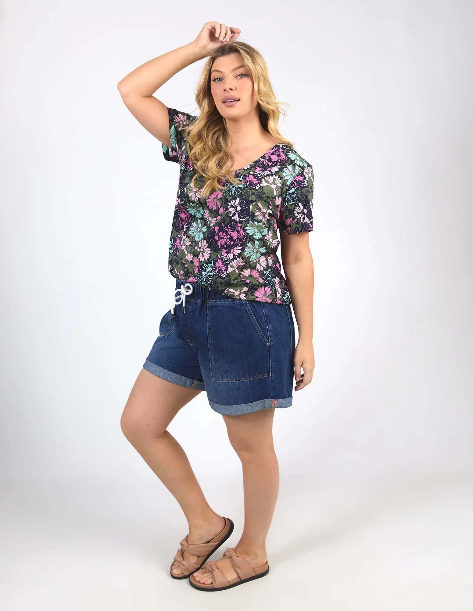 Elm Florentina Vee Tee Navy