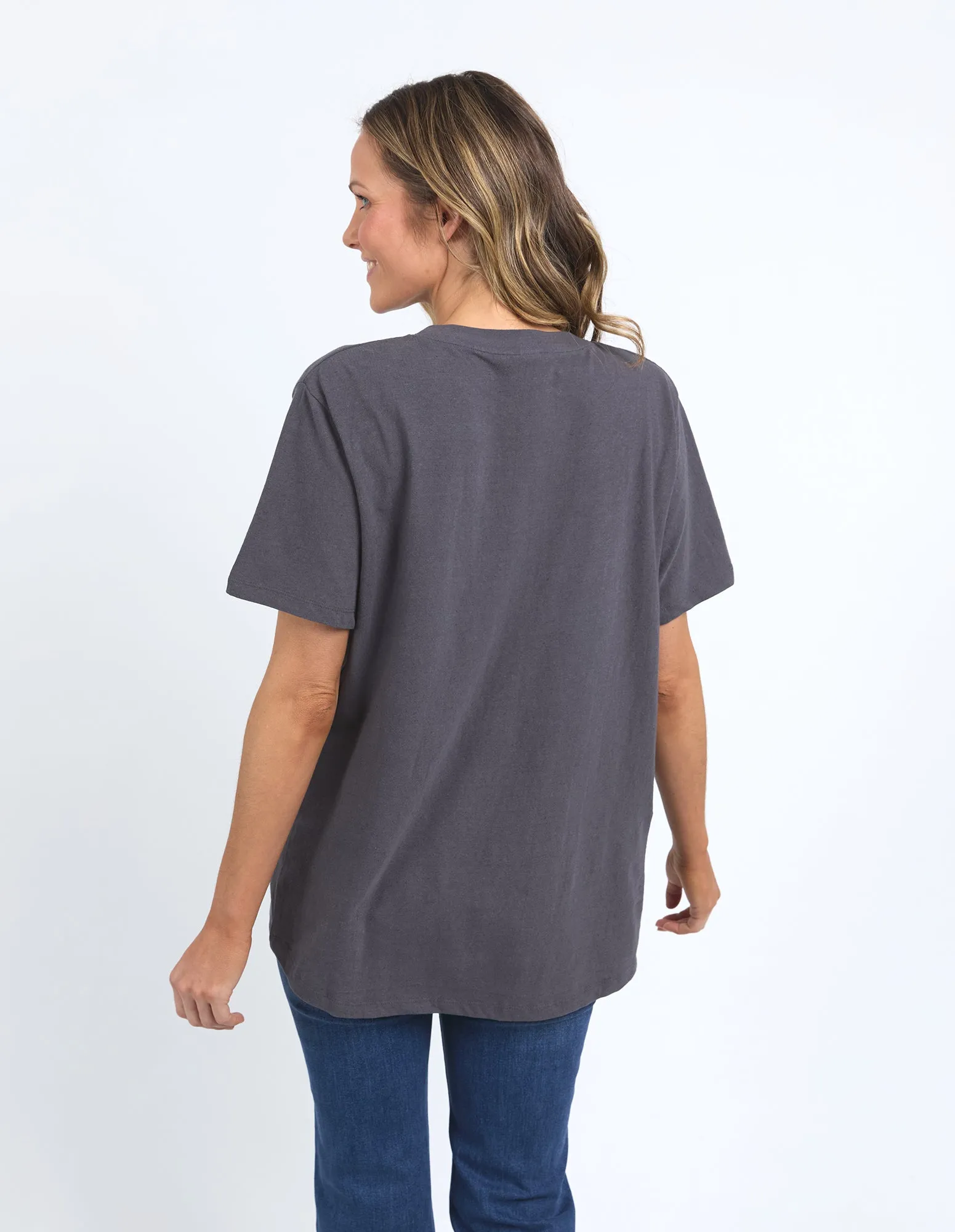 Elm Lula Tee Washed Black