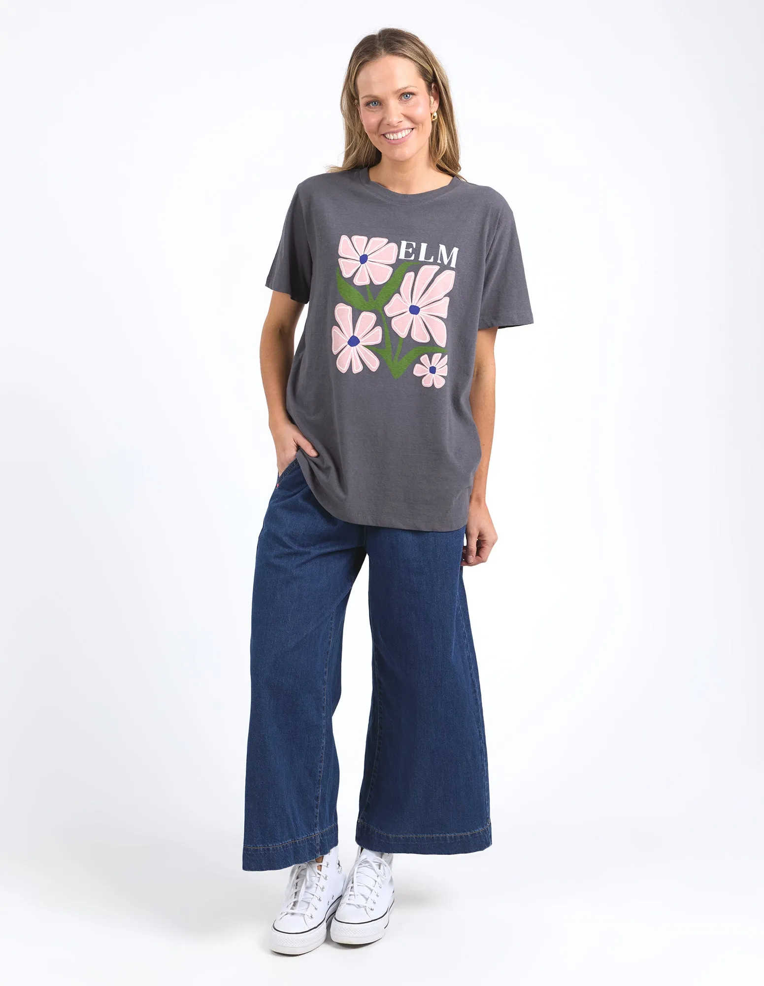 Elm Lula Tee Washed Black