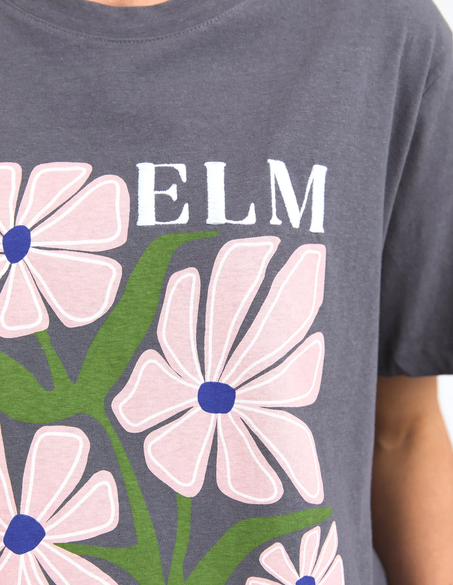 Elm Lula Tee Washed Black